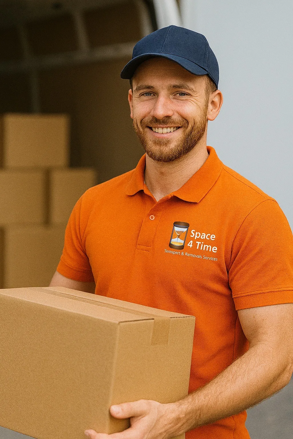 Professional moving services illustration
